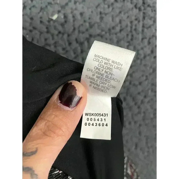 J Jill Lined Skirt MEDIUM Women's Tribal Aztec Pencil Fitted Short Straight - Picture 10 of 11